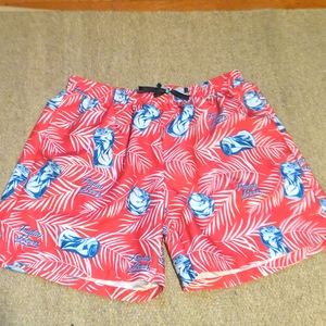Friday beers by Friday fits drawstring shorts. Like a swimsuit but no liner